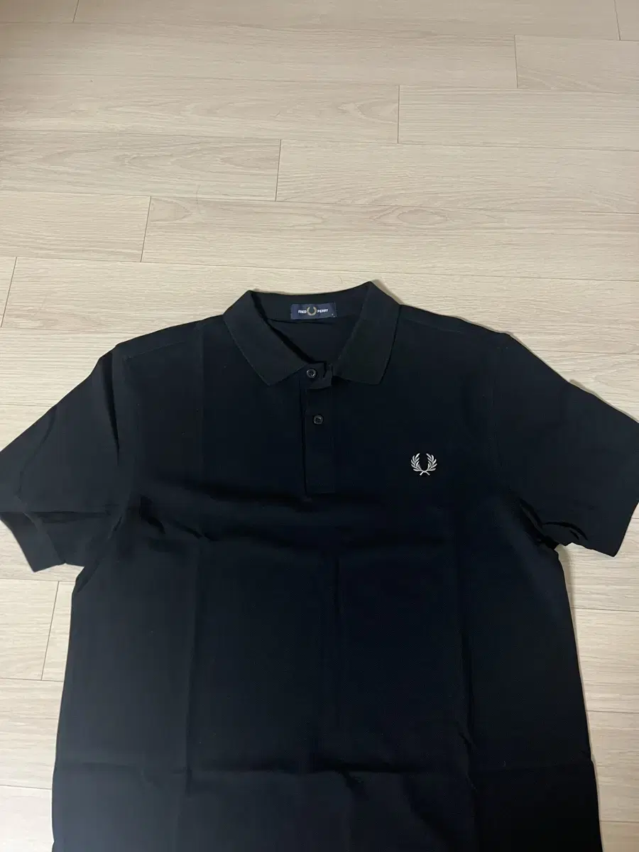 프레드 페리 피케 티셔츠 (Fred Perry, Black, Large)